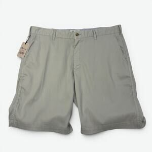 Peter Millar Shorts Mens 34 Crown Sport MA22B10 Gray Stretch Chino 8" inseam
